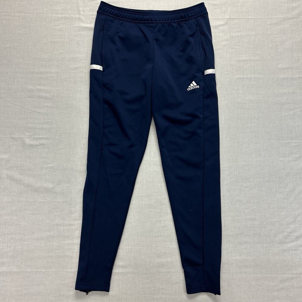Adidas Team 19 Track Pants Women's XS Navy Blue Soccer Athletic Side Zip Pockets